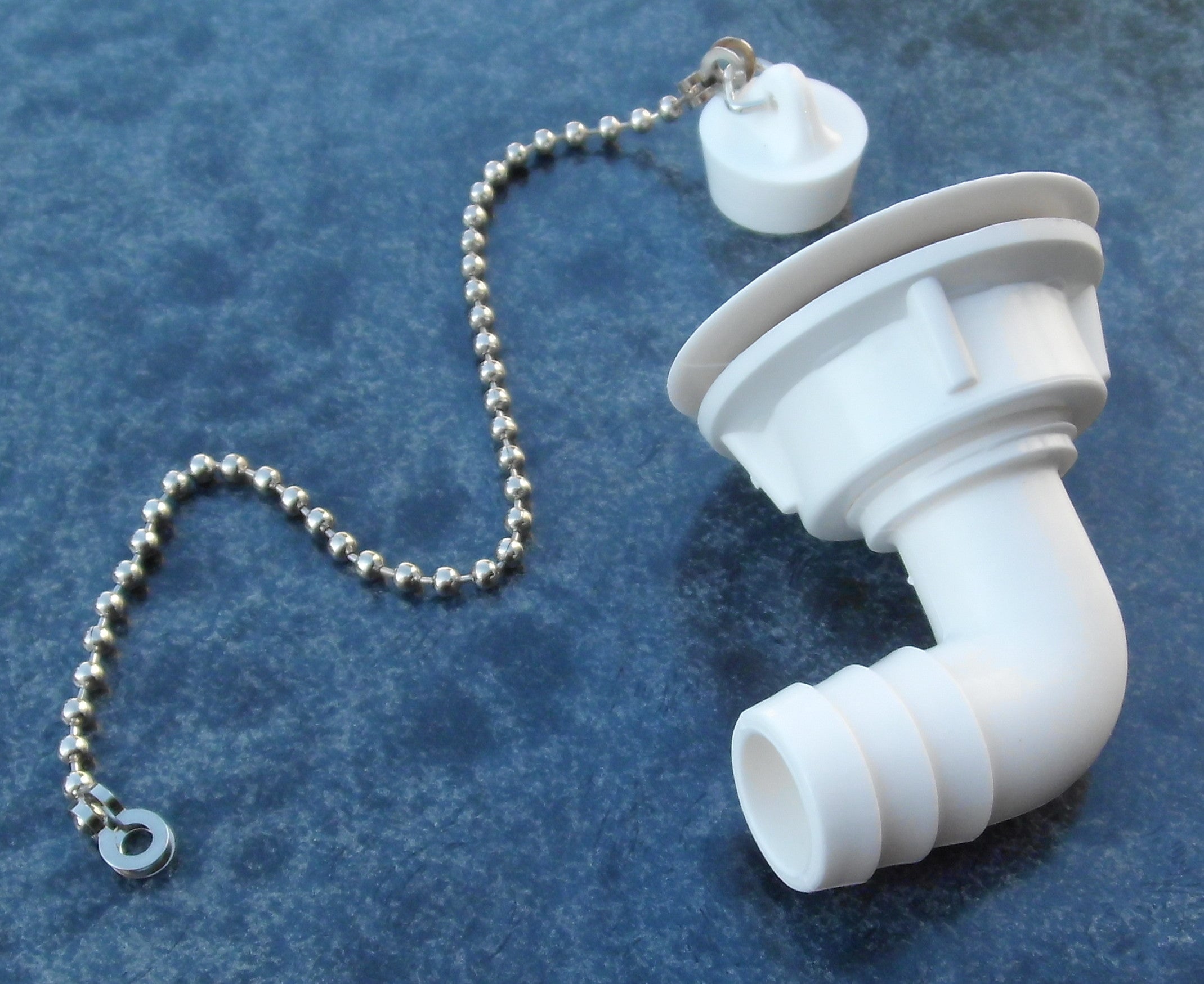 Ablaufgarnitur Stöpsel winkel hoch Waschbecken 3/4" für 19mm Schlauch 300f531-1