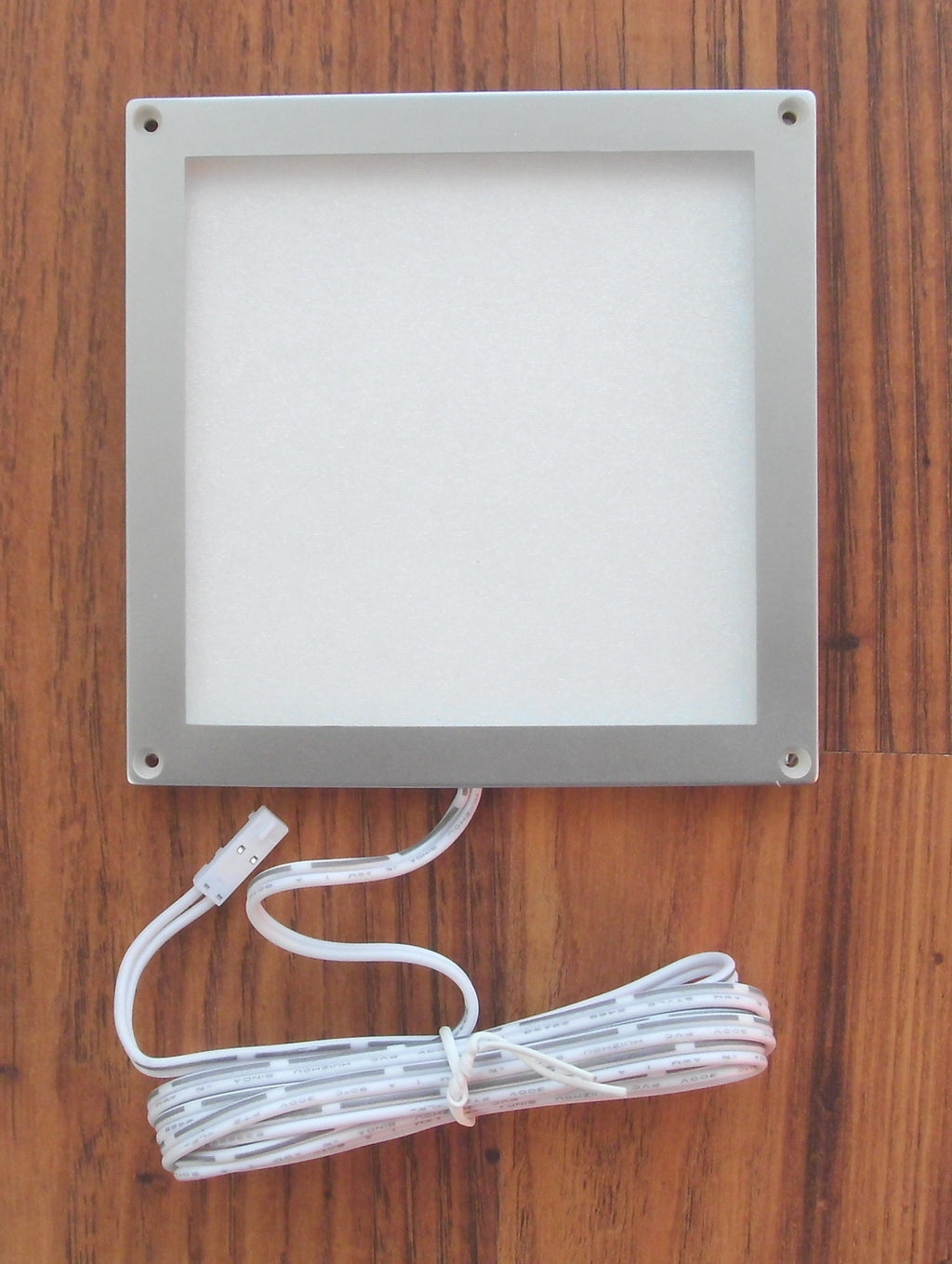 Leuchte 10x10 cm Rahmen silber 24 SMD LED Panel 12V 3W 140L Aufbau 83369r NEU