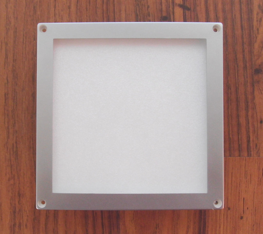 Leuchte 10x10 cm Rahmen silber 24 SMD LED Panel 12V 3W 140L Aufbau 83369r NEU
