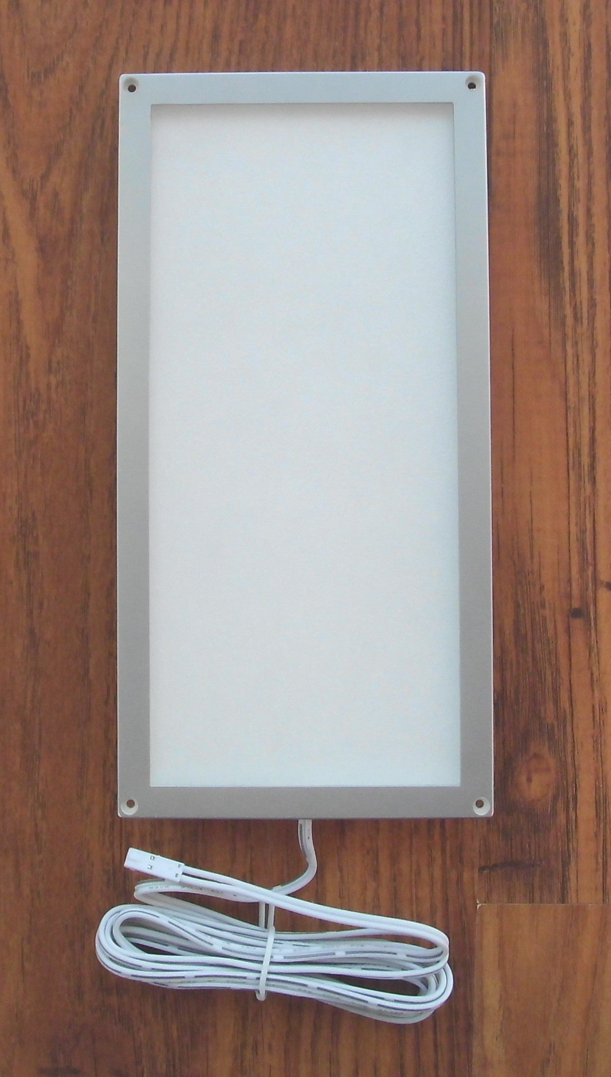 Leuchte 10x20 cm Rahmen silber 54 SMD LED Panel 12V 4W 300lm Aufbau 833691r NEU