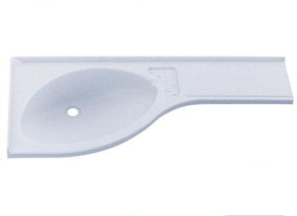 Waschbecken Eckwaschbecken Ablage rechts weiß Wohnmobil 300f546 NEU