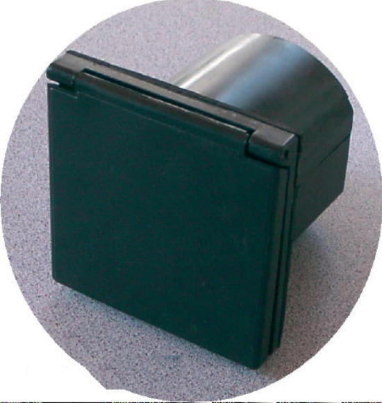 Einspeisestecker 230 Volt CEE Steckdose fest 104 x 104 NEU