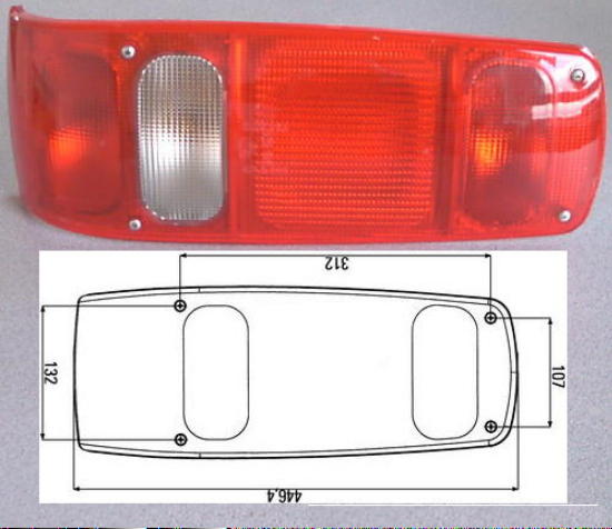 Rücklicht Rückleuchte Caraluna Leuchte Hella links Wohnmobil 1x weiß 165660b3 NEU
