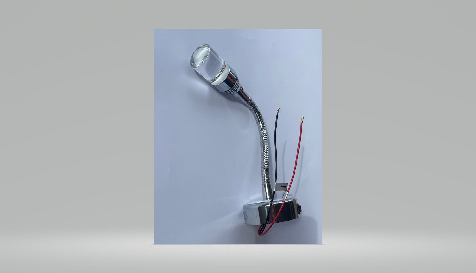 Schwanenhals Leuchte Flexi 2 chrom LED Aufbau Lampe mit USB 12V 2W 320f665 NEU