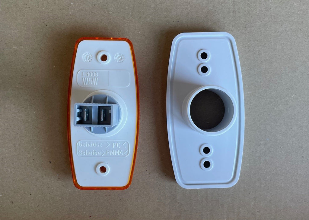 Begrenzungsleuchte Jokon Umriss Leuchte Aufbau mit weißem Gehäuse 140f068 NEU