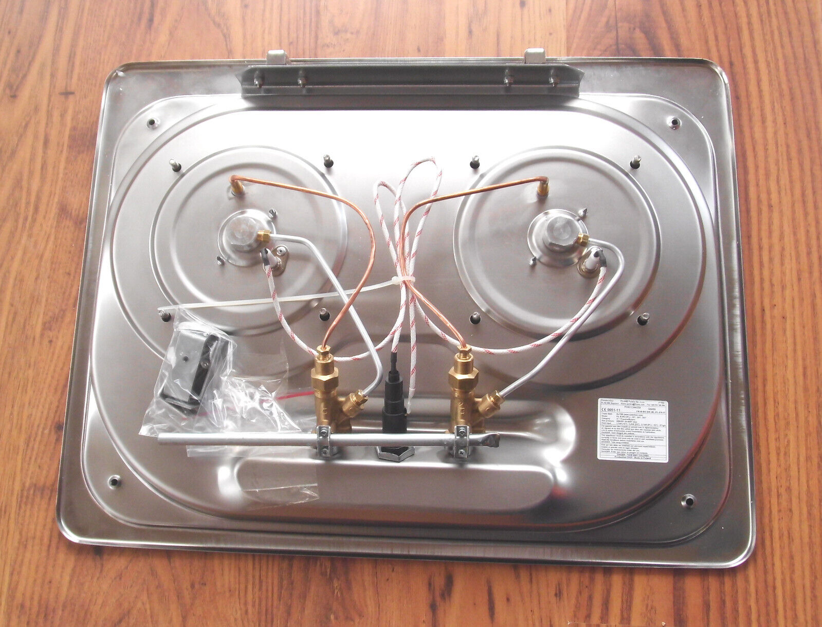 2 Flamm Gas Kocher Suter Glasabdeckung Piezo Edelstahl 30mbar Wohnmobil 71310Lg